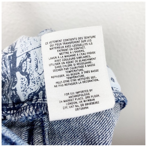 Anthropologie Pilcro Slim Boyfriend Jeans With Sequin Flowers Size 28 - Picture 11 of 11